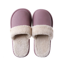 Load image into Gallery viewer, Plush warm Home flat slippers lightweight soft comfortable winter slippers women &amp; cotton shoes Indoor plush slippers
