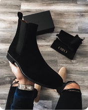Load image into Gallery viewer, Men Boots New for Winter  2021 High Quality Men Ankle High Fashion Casual Boot Male Vintage Classic Dress Chelsea Boots HA099
