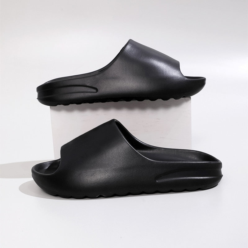 Summer Winter Slippers Women Men Sandals 2022 Casual Beach Shoes Soft Bottom Slides Thick Platform EVA Anti-Slip Home Slipper